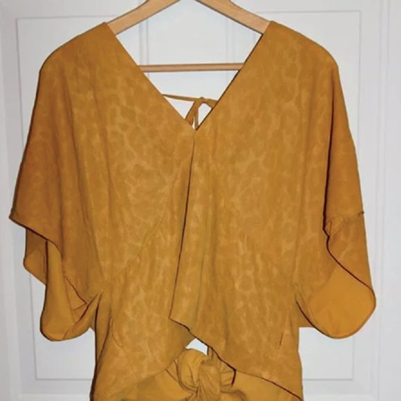 Anthro Current Air Mindy Dolman Sleeve Wrap Blouse - XL - Picture 7 of 7